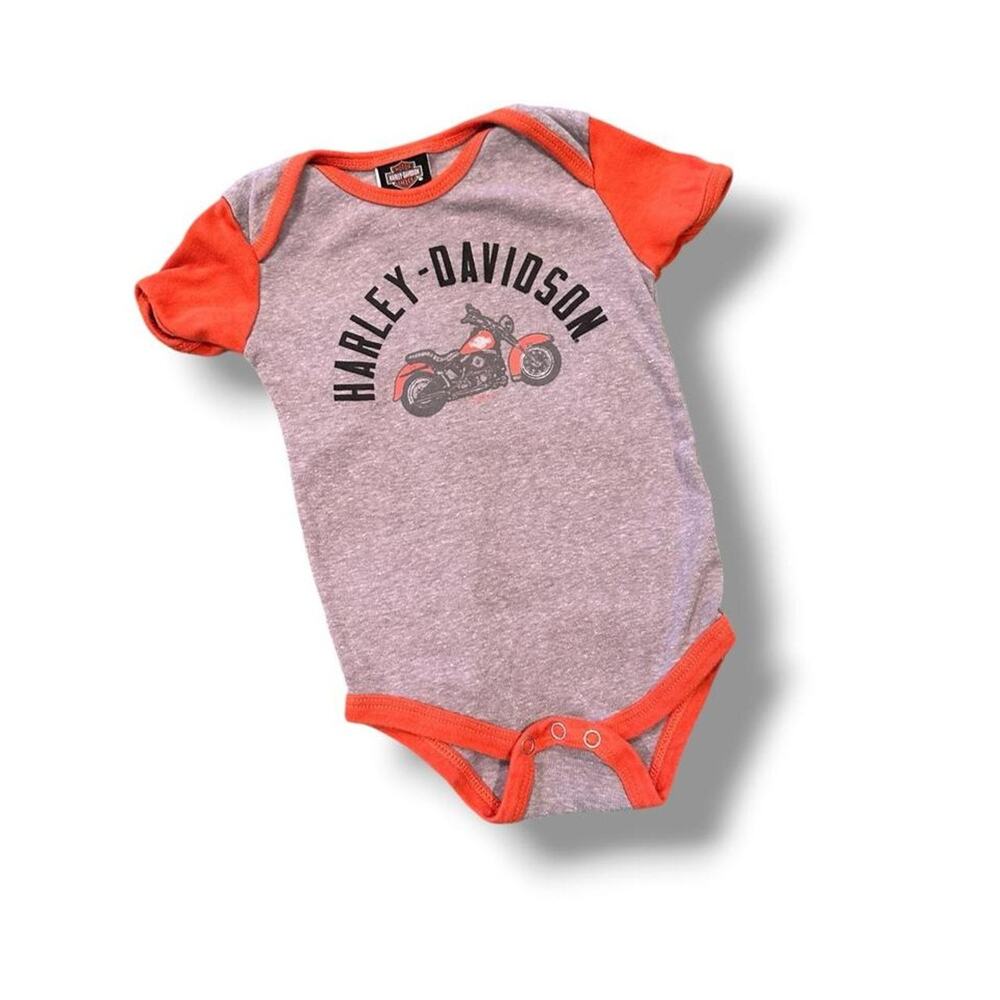 Harley davidson baby bodysuitSize 12/18M